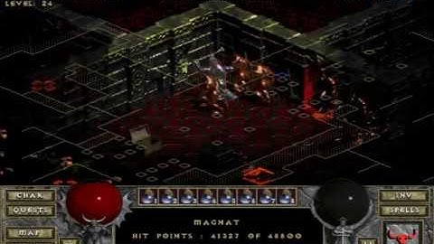 Diablo The Hell mod — Brutal fight vs Gold Golems pack on level 24 (Multiplayer, DooM)