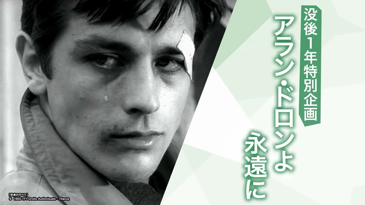 アラン・ドロン没後1年特別企画 「太陽がいっぱい」「冒険者たち」ほか