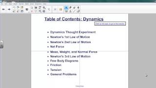 Dynamics - Introduction to Unit
