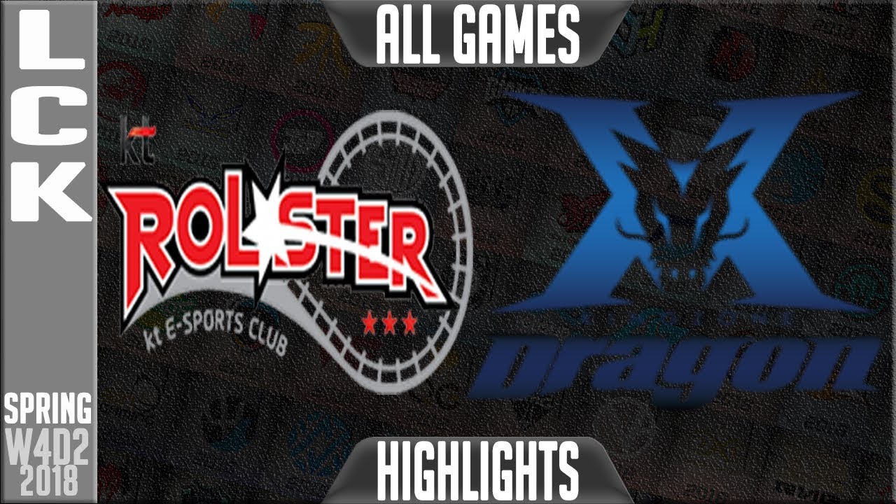 KT vs KZ Highlights ALL GAMES | LCK Week 4 Spring 2018 W4D2 | KT Rolster vs King Zone DragonX