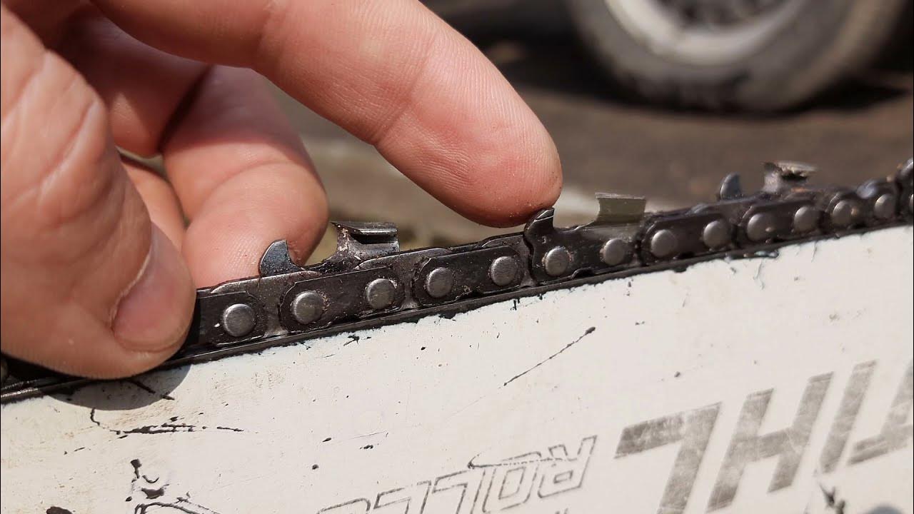 Что происходит с бензопилой если переточить ограничитель глубины реза ...