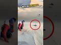 He made the most unexpected landing in the sand