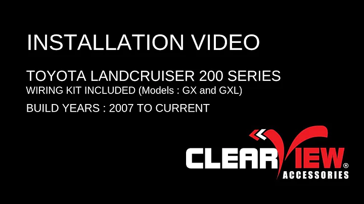 Toyota Landcruiser 200 Series  |  Power Fold Upgrade Wiring Kit Installation Tips |  Clearview