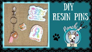 Resin Pin DIY! A simple way to better use your favorite stickers! l Pomchi Productions