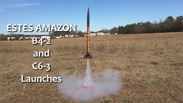 Estes Tandem X Amazon Rocket - 2 Launches w/ Different Engine Sizes