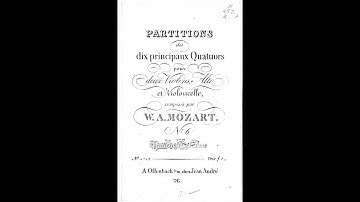 W.A. Mozart – Streichquartett n° 19, KV 465, „Dissonant”