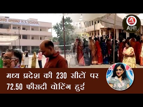 #anchorpriya मध्य प्रदेश की 230 सीटों पर 72.50 फीसदी वोटिंग हुई