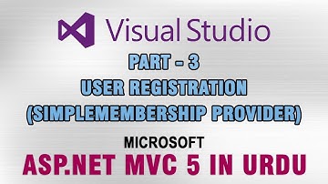(3/6) ASP.NET MVC 5 Tutorial In Urdu - How to Create User Registration Screen