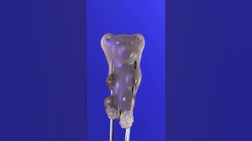 Gummy bear & Tweezers & Heat (ASMR close up / macro) #closeup #macrovideo #macro #slowmo #slowmotion