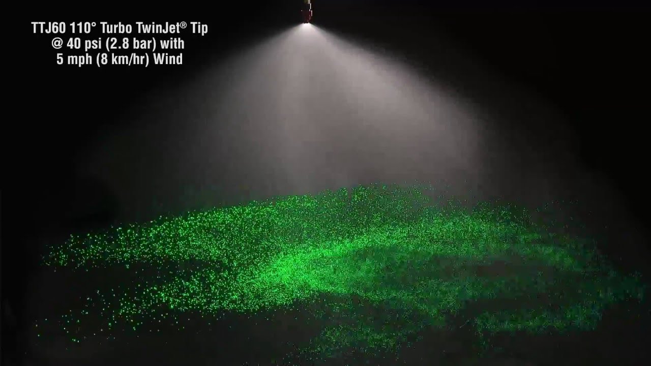 (TTJ60) Turbo TwinJet Spray Tip Drift Demo