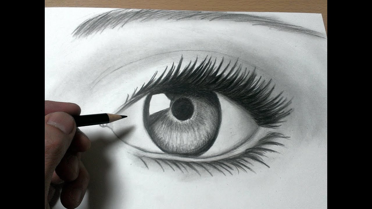 【鉛筆画】目の描き方 瞳 How to Draw a Realistic Eye - YouTube