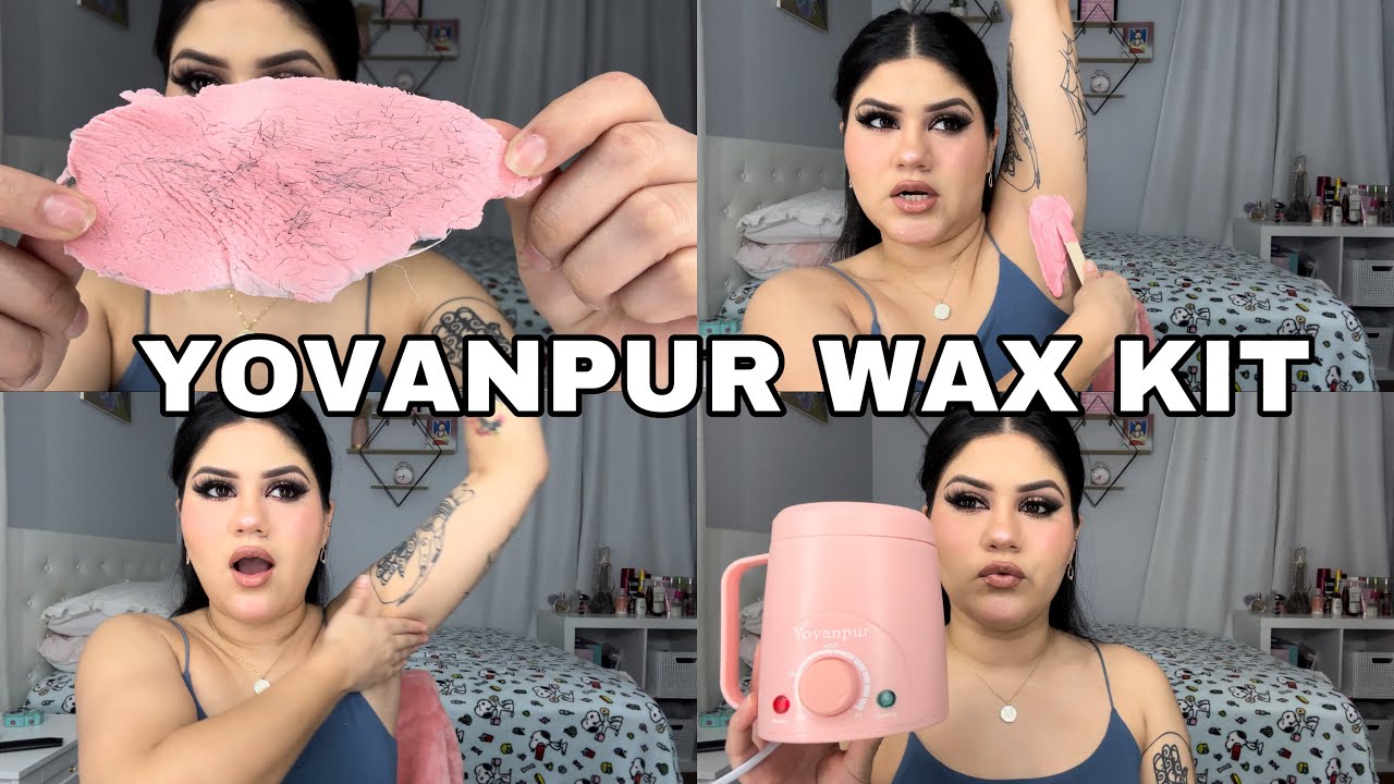 WAXING MY ARMPITS AT HOME WITH YOVANPUR WAX BEADS AND WAXING KIT - YouTube