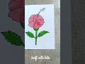 How to Draw Hibiscus Flower 🌺 Easy For Beginners #art #youtubeshorts