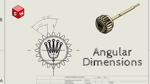 How to Create Angular Dimensions | Solidworks Drawing Tutorial for Beginners