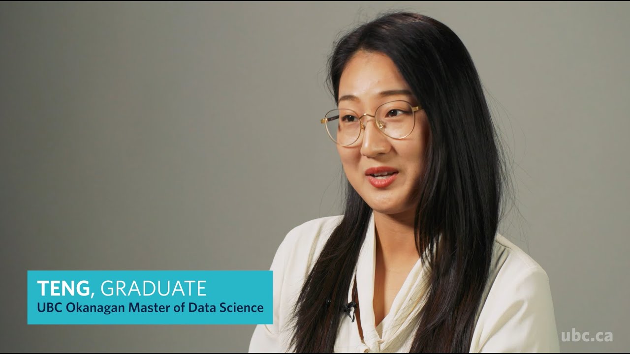 UBC Master of Data Science Okanagan Alumna - Teng - YouTube