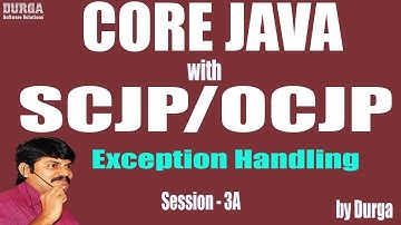 Core Java with OCJP/SCJP: Exception Handling Part-3A || Checked vs Unchecked Exceptions