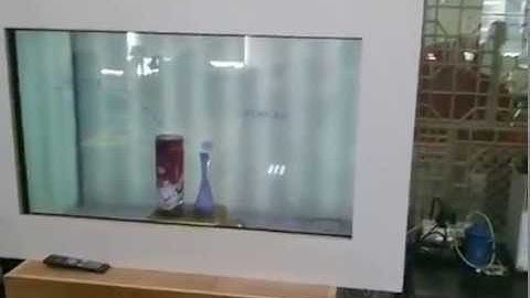 Transparent LCD Screen with Kinect head tracking