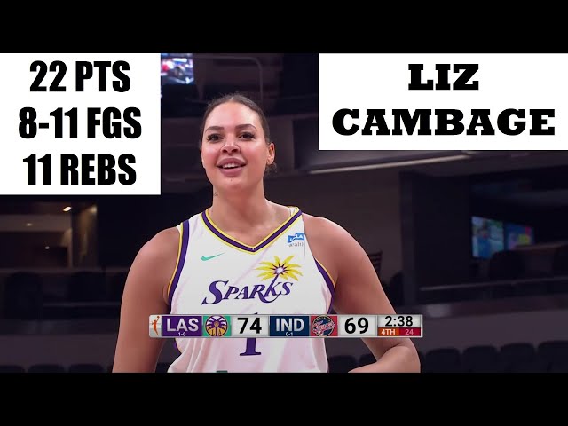 Liz Cambage DOMINATES In L.A. Sparks Win Over Indiana Fever With 22 Points  & 11 Rebounds. #WNBA 