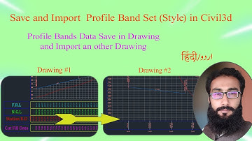 How to save and Import Band set in Civil3d | Import Profile data in one DWG to another DWG.