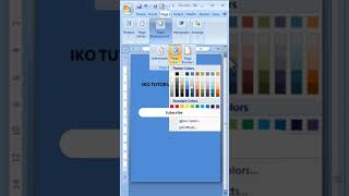 Cara Ganti Warna Background Word shorts short microsoftword