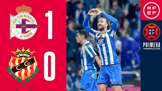 Resumen #PrimeraFederación | RC Deportivo 1-0 Gimnàstic de Tarragona | Jornada 10, Grupo 1