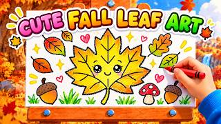 🍁 Watch This Happy Leaf Turn Golden! ✨ | Fall Coloring for Kids