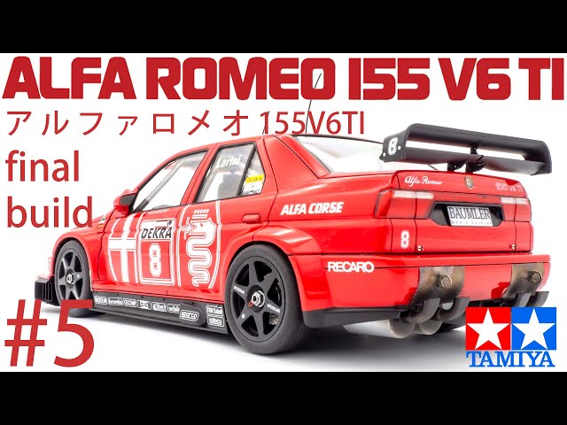 自動車 ALFAROMEO 155 V6 TI 1/24 1/24 Alfa Romeo 155 V6 Ti full build. Tamiya 24137 - YouTube