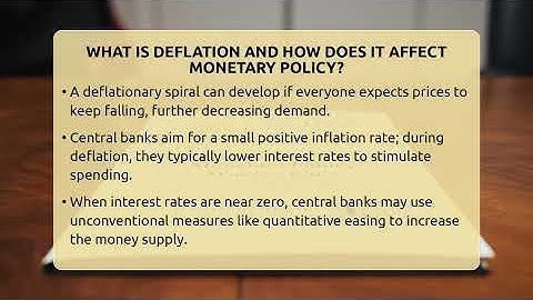 What Is Deflation And How Does It Affect Monetary Policy? - Inflation Insight Channel