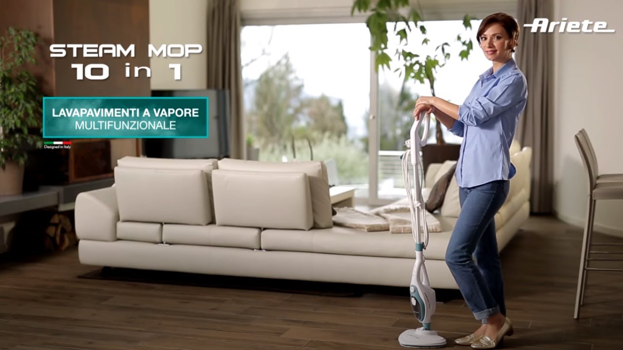 Steam Mop 10 in 1 - Scopa Lavapavimenti a Vapore Multifunzione - Ariete  4164 