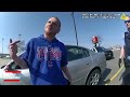 Man Takes Fighting Stance While Yelling Obscenities Over Stuck Car