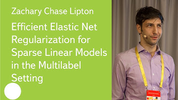 Efficient Elastic Net Regularization with Sparsity - Zachary Chase Lipton