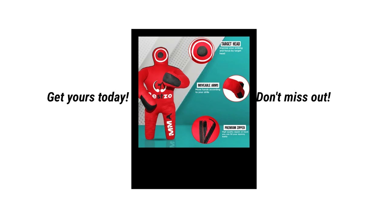 MMA Grappling Dummy- Punching Bag for Kids Wrestling BJJ Judo Karate Throwing Jiu Jitsu Dummies