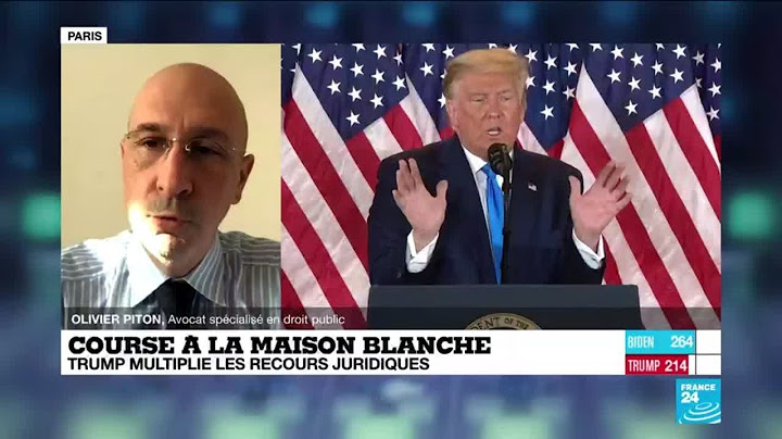 Recours de Donald Trump : "Cela pourrait changer le résultat" de l'élection