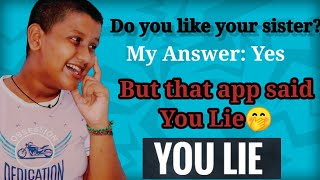 Truth or Lie Challenge😜.|| Funny App.|| Tamil funny vlog challenge.|| Fun Boy Thibisan screenshot 1