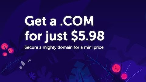 Get a .com for just $5 98 | Namecheap