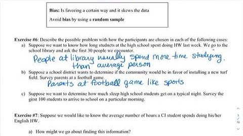 Algebra 2 Unit 13 Lesson 1 Statistical Studies