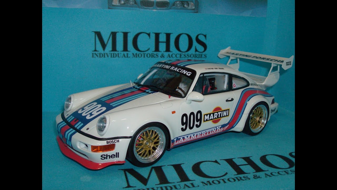 1/18　GTスピリット　ポルシェ　MARTINI　＃909 1/18 Porsche 911 (964) #909 RSR 3.8 'Martini' / Gt-Spirit [GT046