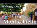 Monticchiello (Tuscany), Italy【Walking Tour】History in Subtitles - 4K