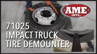 How to Demount a Truck Tire (AME Intl 71025 Impact Truck Tire Demounter)