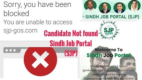 Login errors on SJP | Sindh Job Portal | Problem and issues