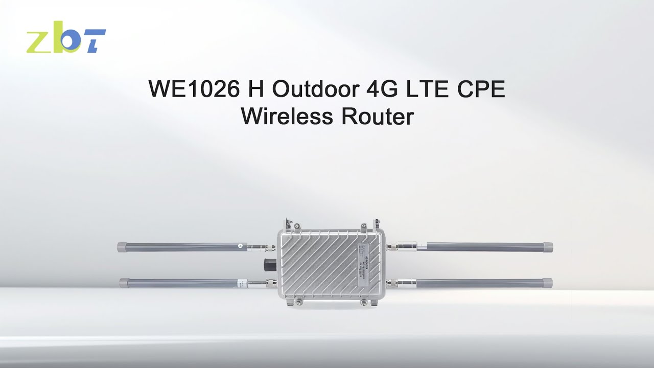 We4626 Router WE1026 H: Outdoor 4G LTE CPE Wireless Router - YouTube