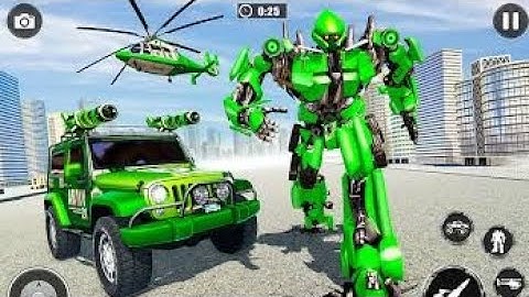 Army Helicopter Robot Transformation || Lion Robot Transform || LA LA GAMES