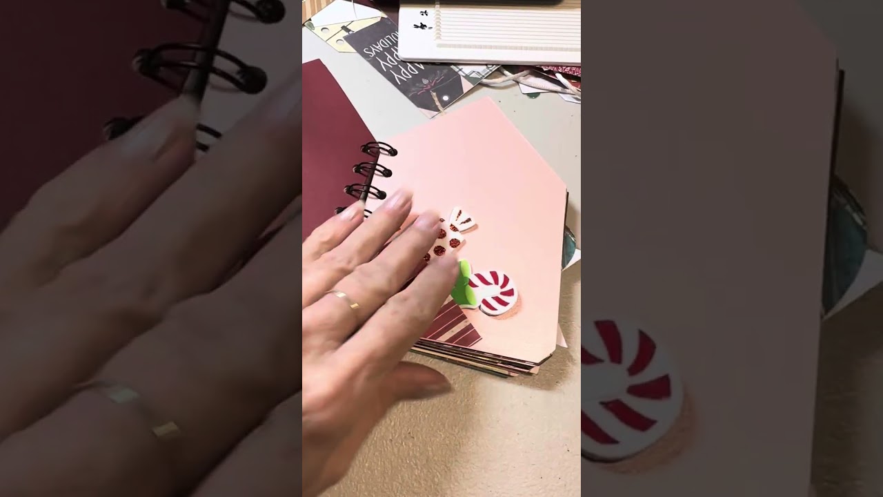 Bakery House mini album share using @ScrapDiva29 Bakery House Gift Box die set