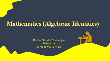 Algebraic Identities Part 1