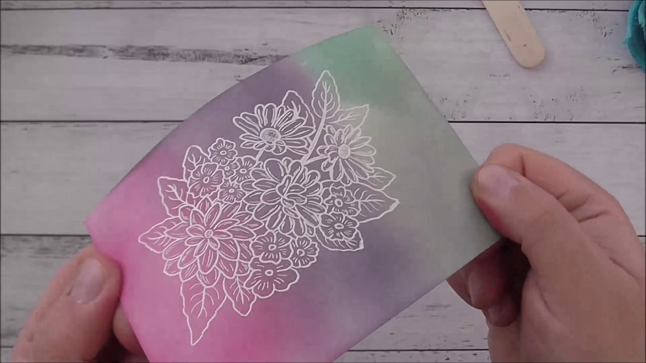 Stampin Up! Ornate Style Ink Blended Card