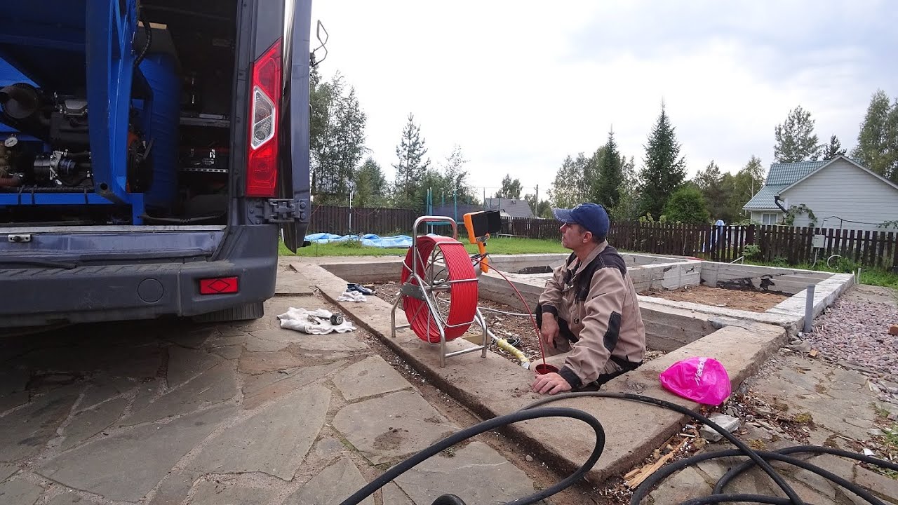 Чистка труб канализации, откачка, телеинспекция. засор 115 - YouTube
