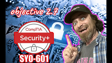 Erik covers Objective 2.7 of the CompTIA Security+ exam
