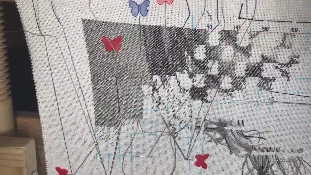 Haed Designs HAED Beloved part1 Time Lapse Cross Stitch - YouTube