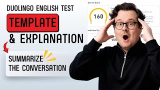 How To Master Summarize the Conversation on Duolingo English Test | Full Template + Real Examples