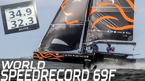 34,9 KNOTS - Speed Record 69F Sailing